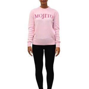 FUZZI John‎ Paul Gautier Womens Mojito Sweater Size L Pink Wool Cashmere Blend